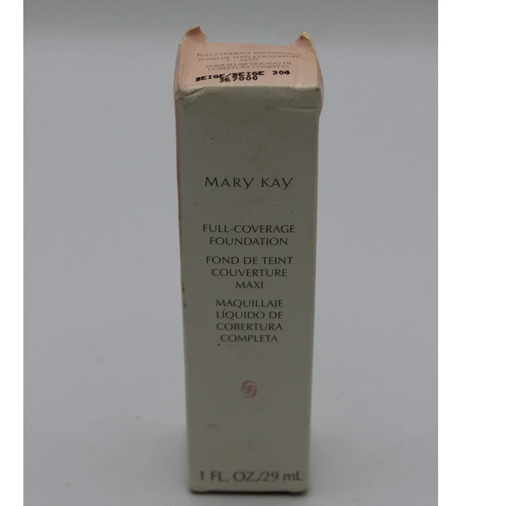 Mary Kay Full‎ Coverage Foundation Beige 304 Matte Liquid Makeup 1 oz NIB 367000